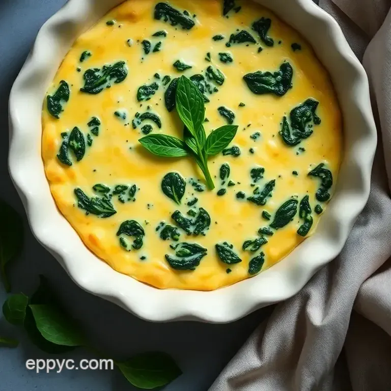Delightful Spinach Quiche: a Simple and Wholesome Treat presentation