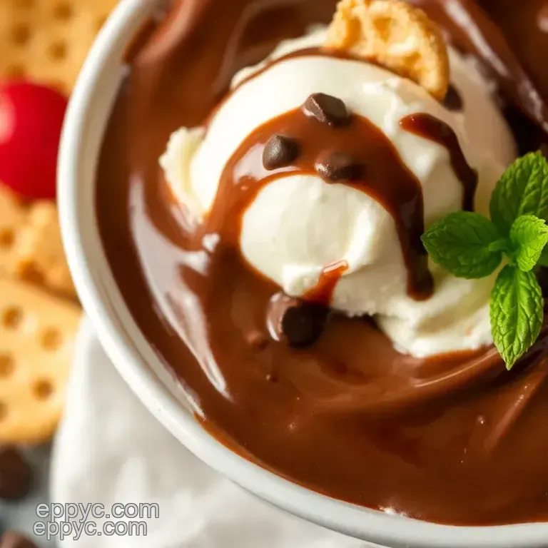 Chocolate-Dipped Vanilla Ice Cream Bliss presentation