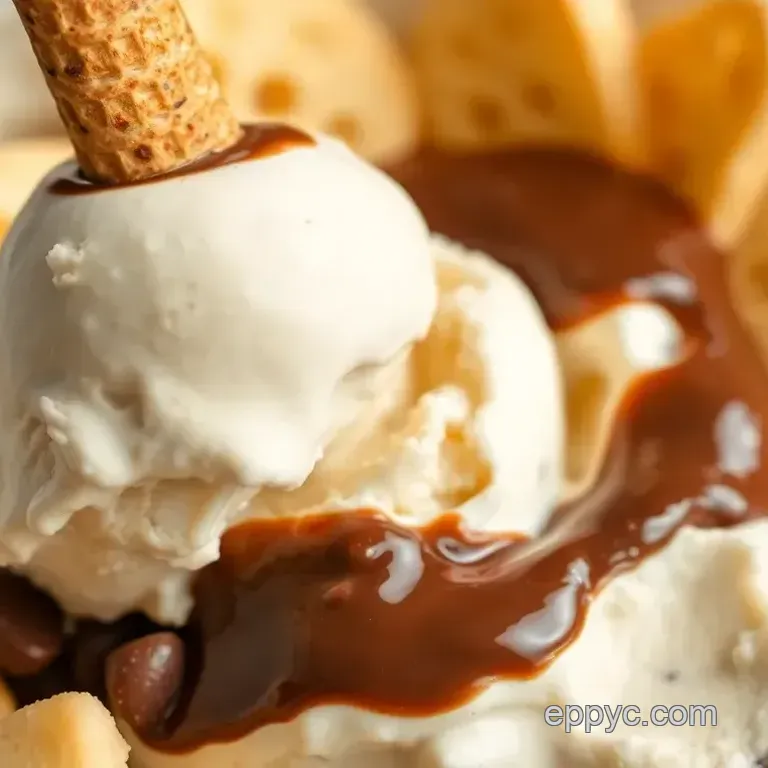Chocolate-Dipped Vanilla Ice Cream Bliss