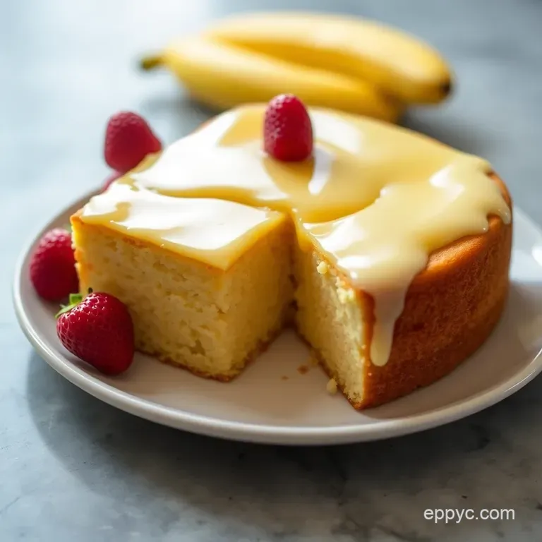 Dreamy Tres Leches Cake: A Taste of Mexico in Every Bite presentation