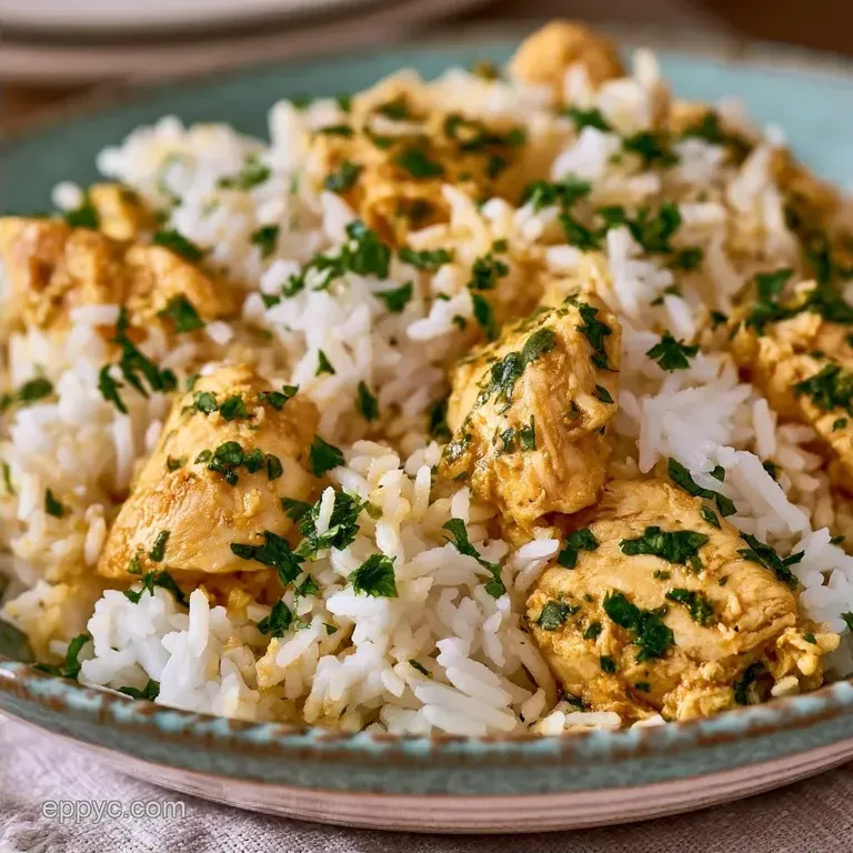 Dump and Go Crockpot Chicken and Rice: Healthy and Creamy