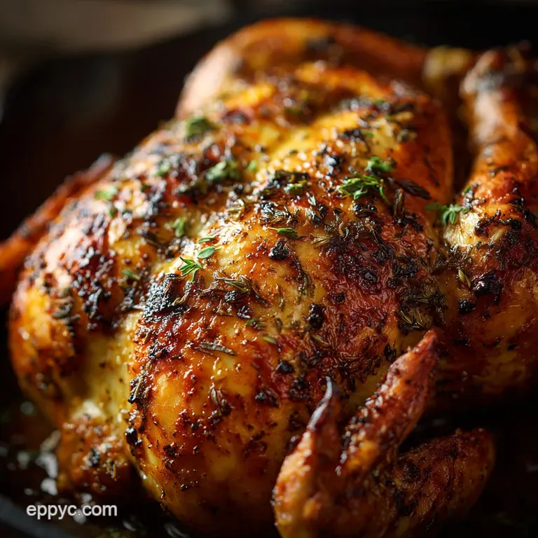Dutch Oven Baked Chicken the Ultimate Herbroasted Sunday Dinner presentation