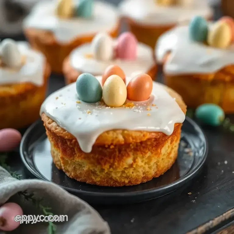 Easter Egg Poetry Cakes presentation