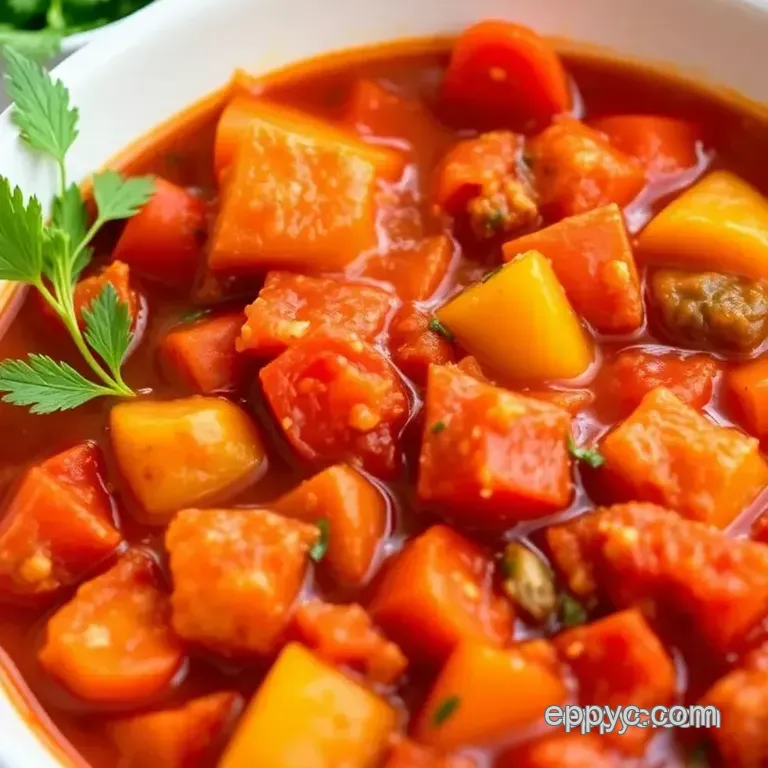 Easy Chilean Tomato Stew Recipe presentation