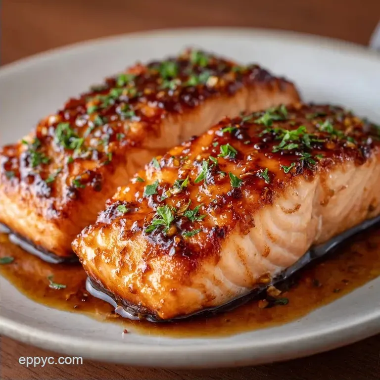 Easy Glazed Salmon Filet: Sticky and Charred