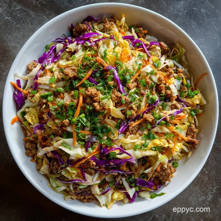 Egg Roll in a Bowl: Ginger Pork Skillet