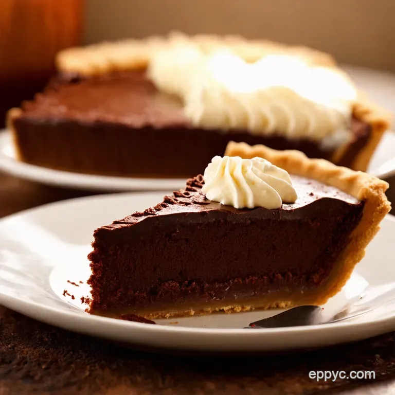 Evaporated Milk Magic Light Luscious Chocolate Pie presentation