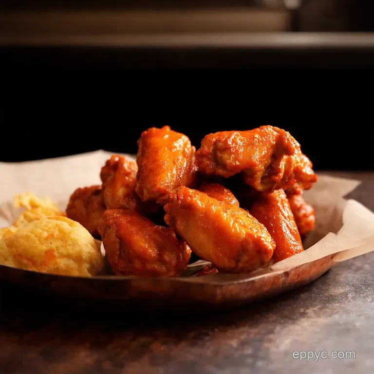 FingerLickin Good Buffalo Wings presentation