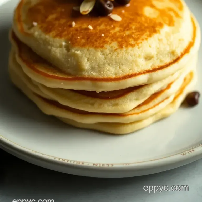 Fluffy Almond Flour Pancakes presentation