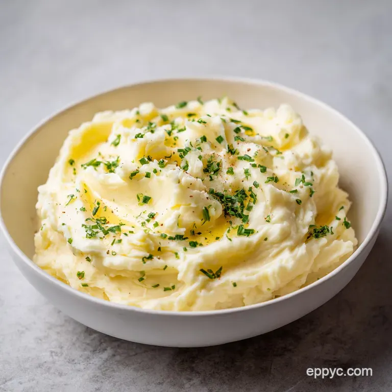 Fluffy Mashed Potatoes Recipe with Garlic