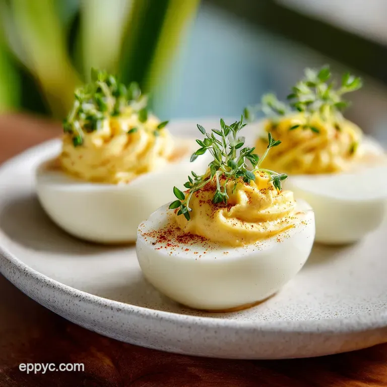 Classic Deviled Eggs with Velvety Filling