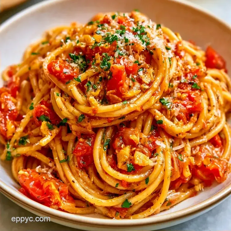 Roma Tomato Pasta with White Wine