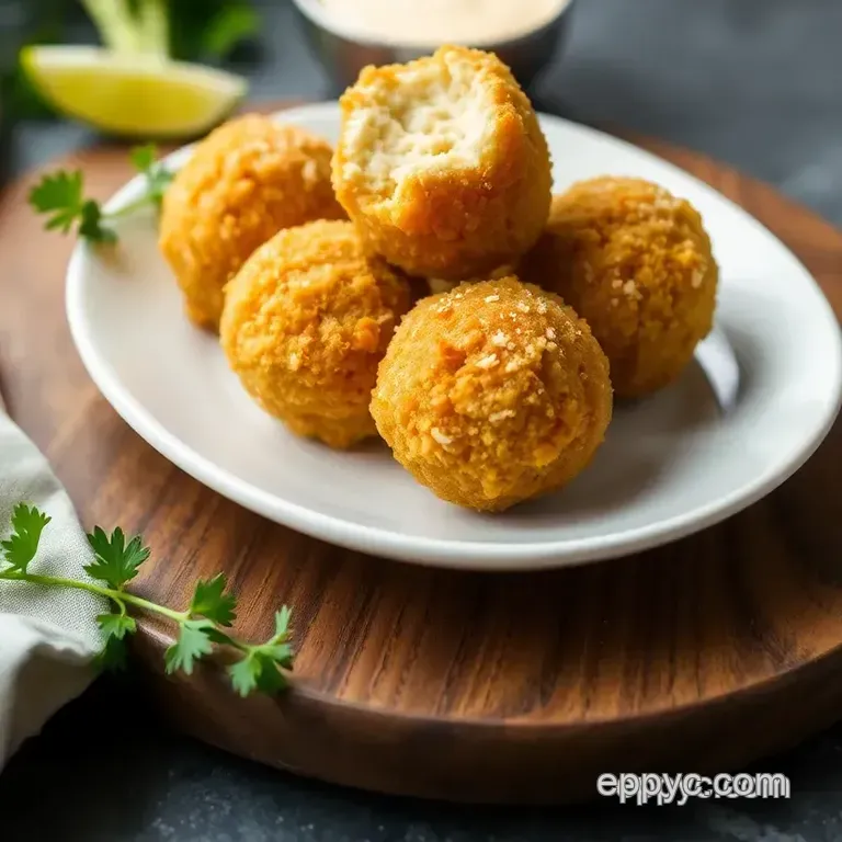 Fried Crab Balls for a Crispy Delight presentation