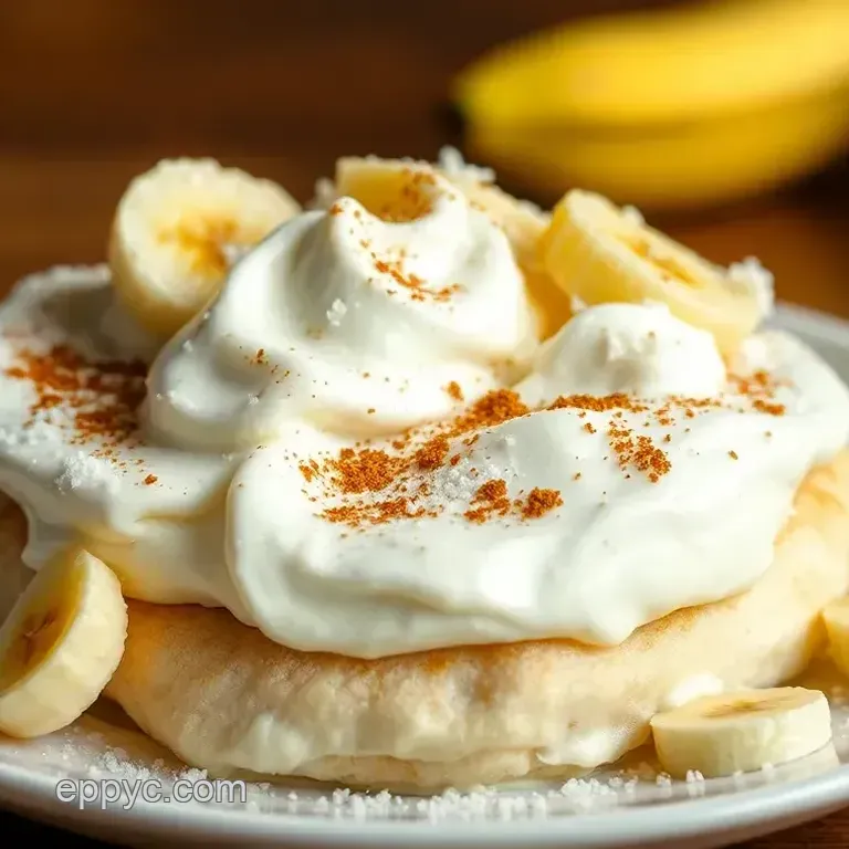 Fried Xango Dessert with Bananas & Creamy Delight