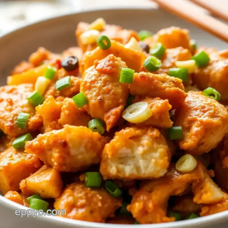 Crunchy Chicken Cracked Shells presentation