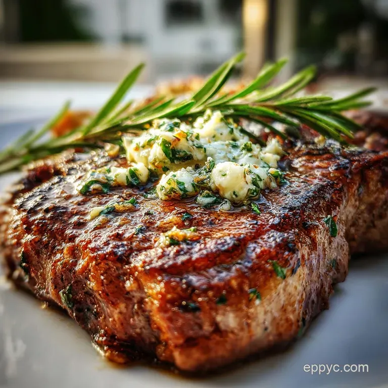 Steak Dinner Idea with Garlic Butter: Pan-Seared Finish