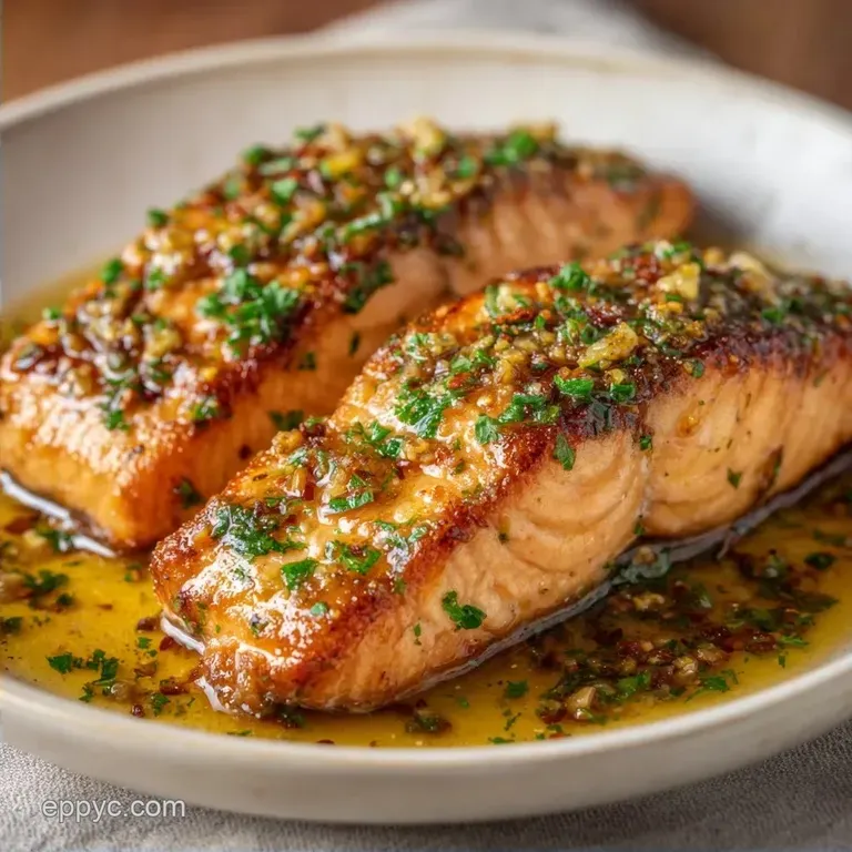 Garlic Glazed Salmon Filet: Shatter Crisp Crust