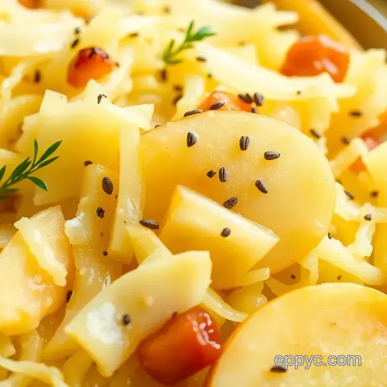 Crispy Sauerkraut and Apple Slaw with Toasted Caraway