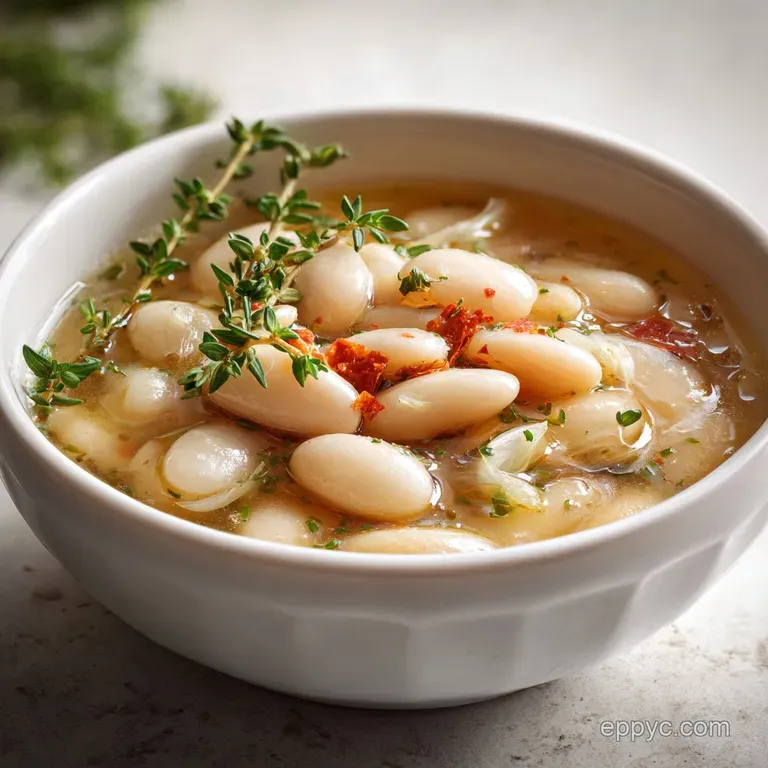 Giada Tuscan White Bean and Garlic Soup