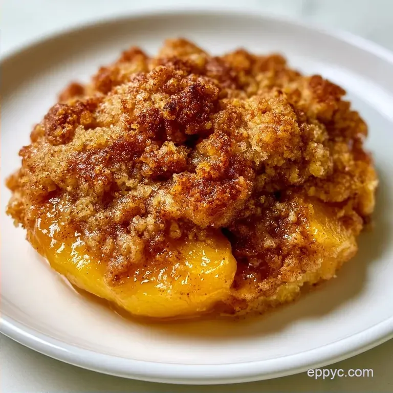 Golden Gluten Free Peach Crumble