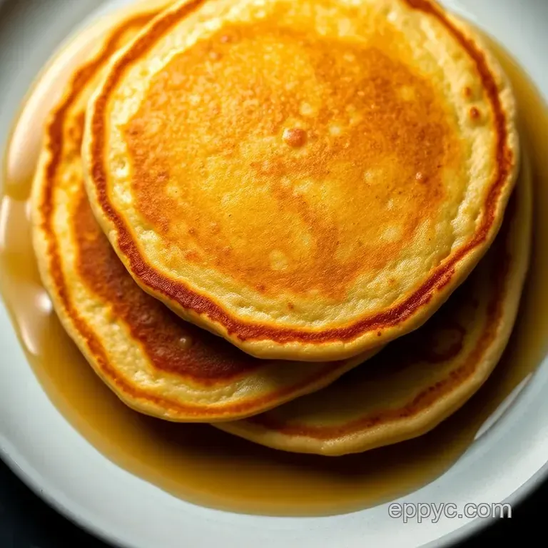 Gluten-Free Rice Flour Pancakes presentation