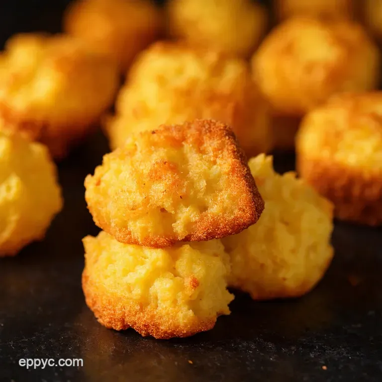 Golden Fried Mashed Potato Bites presentation
