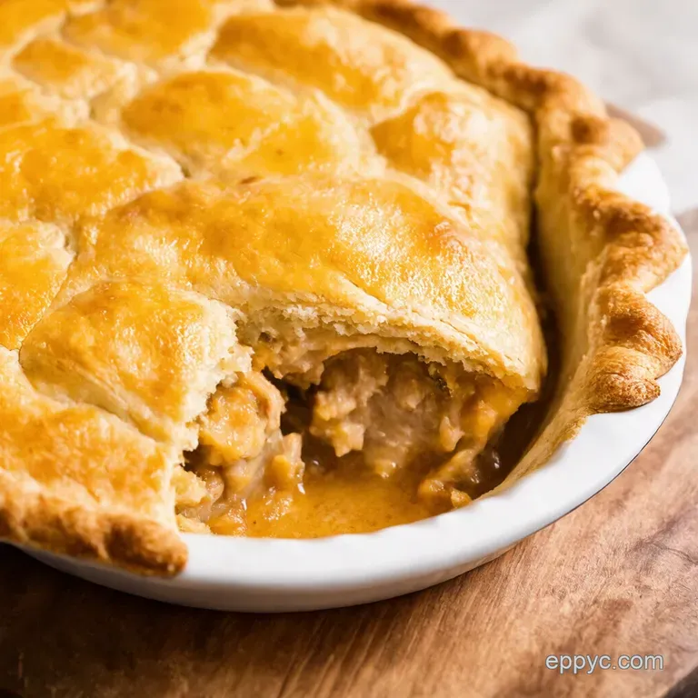 Grandmas Chicken Pot Pie presentation