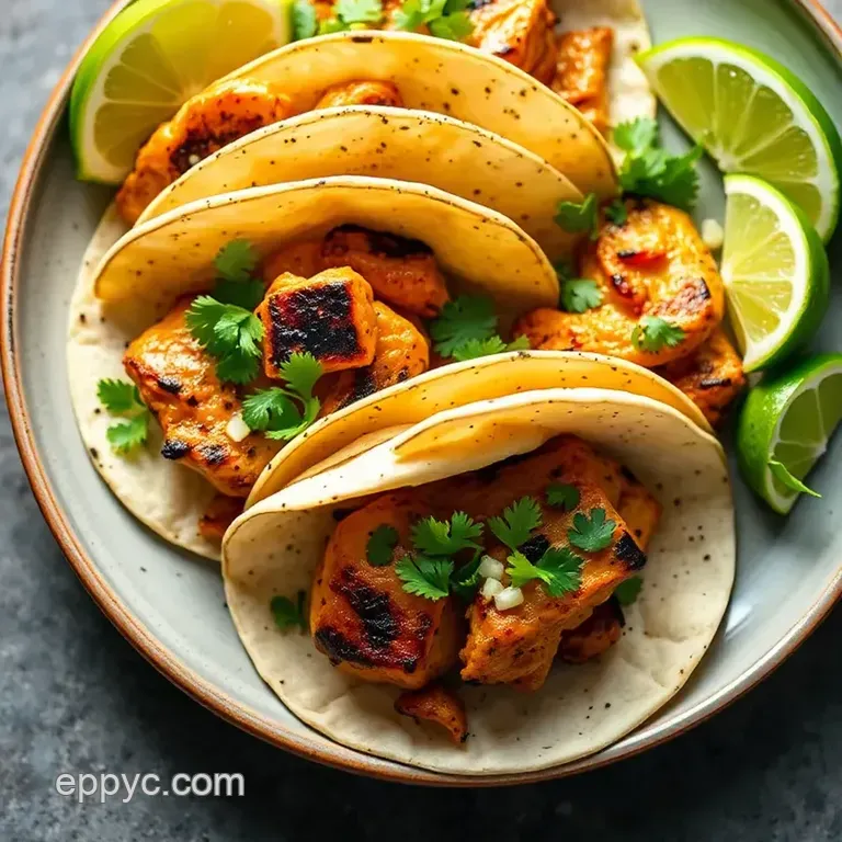 Grilled Chicken Tacos with Bold Flavors presentation