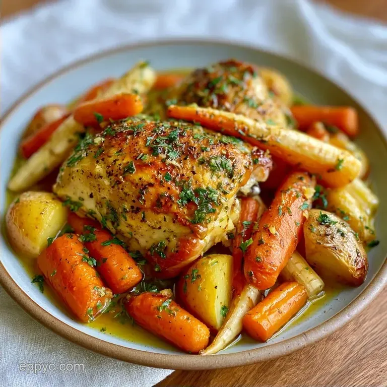 Healthy Crockpot Meal Prep: Lemon Garlic Chicken