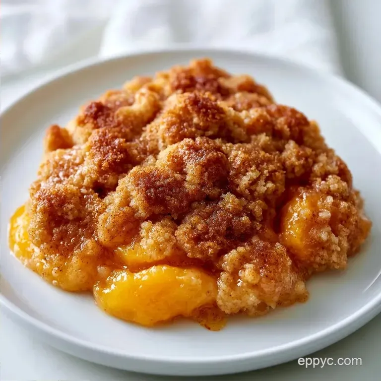 Healthy Gluten Free Peach Crisp: Low-Sugar