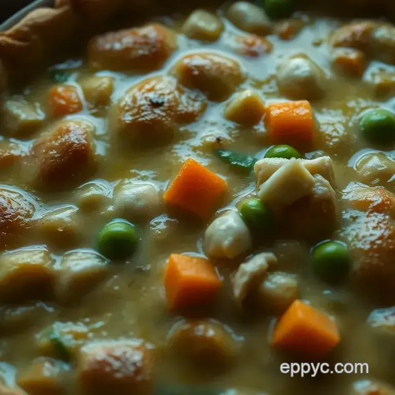 Hearty Chicken Pot Pie with a Golden Crust