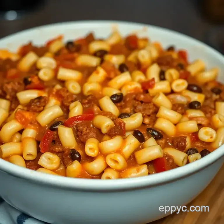 Hearty Chili Mac and Cheese Casserole: A Comforting Delight