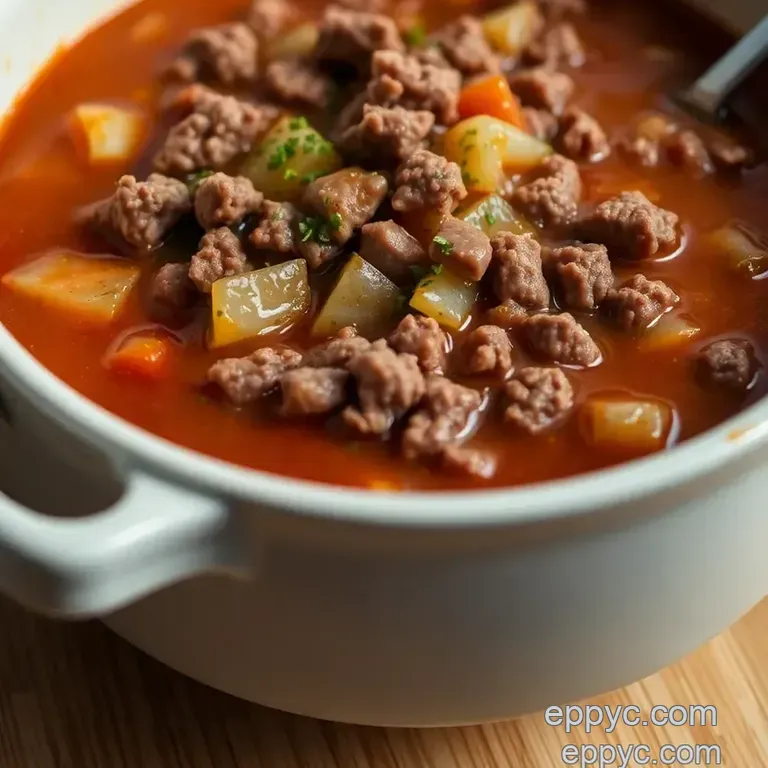 Hearty Ground Beef & Vegetable Soup (Aka Grandma s Cure-All ) presentation