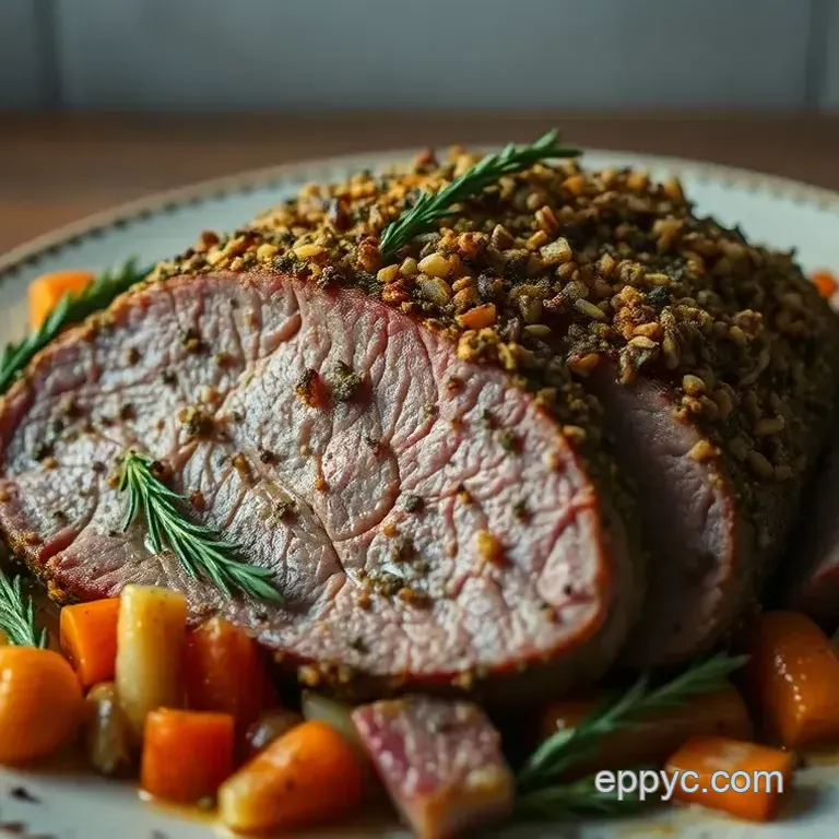 Herb-Crusted Bottom Round Roast: A Sunday Feast