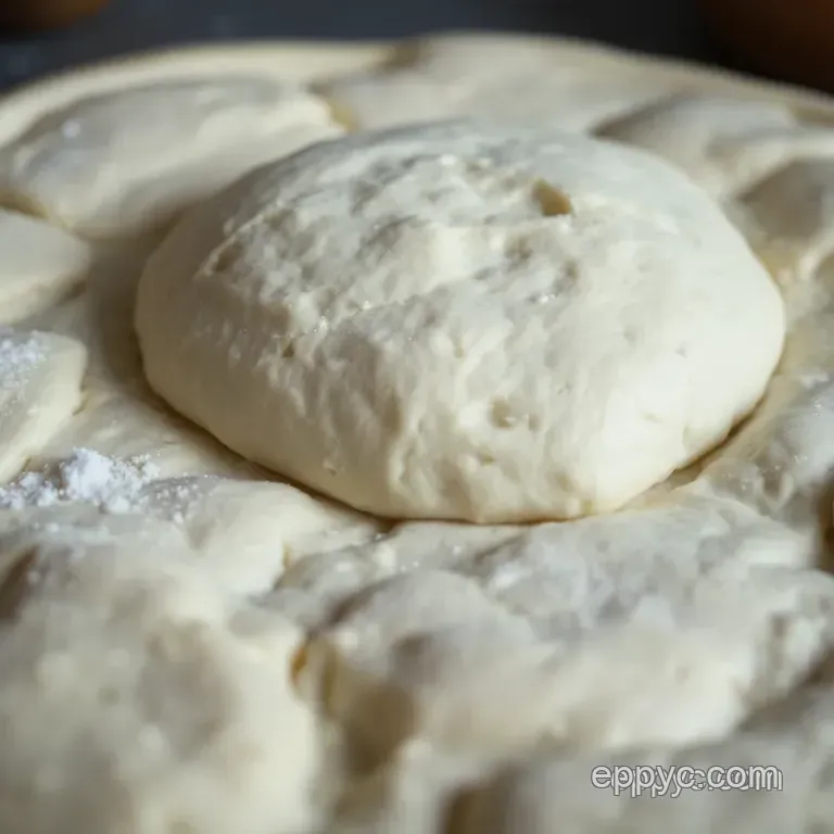 Homemade Artisan Pizza Dough presentation