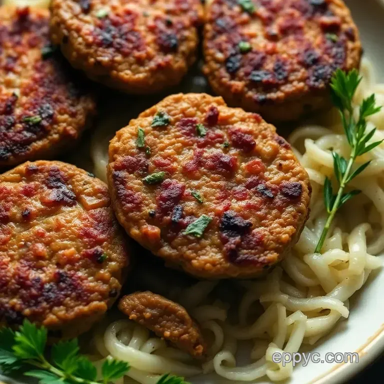 Homemade Breakfast Sausage Patties presentation