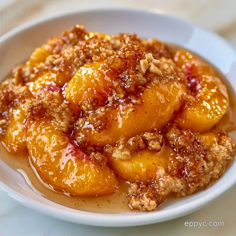 Juicy Fresh Peach Dessert: Honey-Glazed Crisp