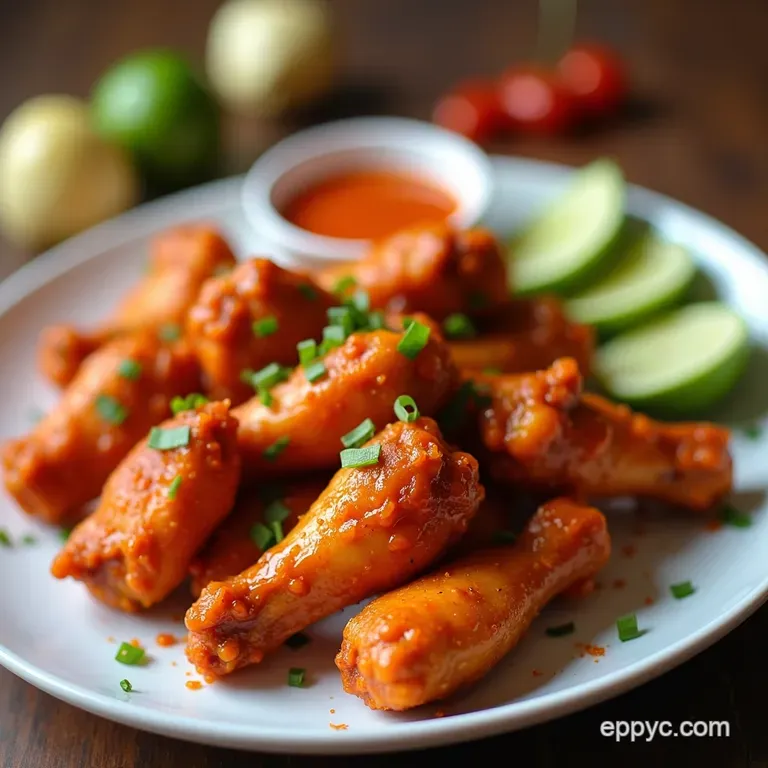 Knockout Buffalo Wings with a Kick