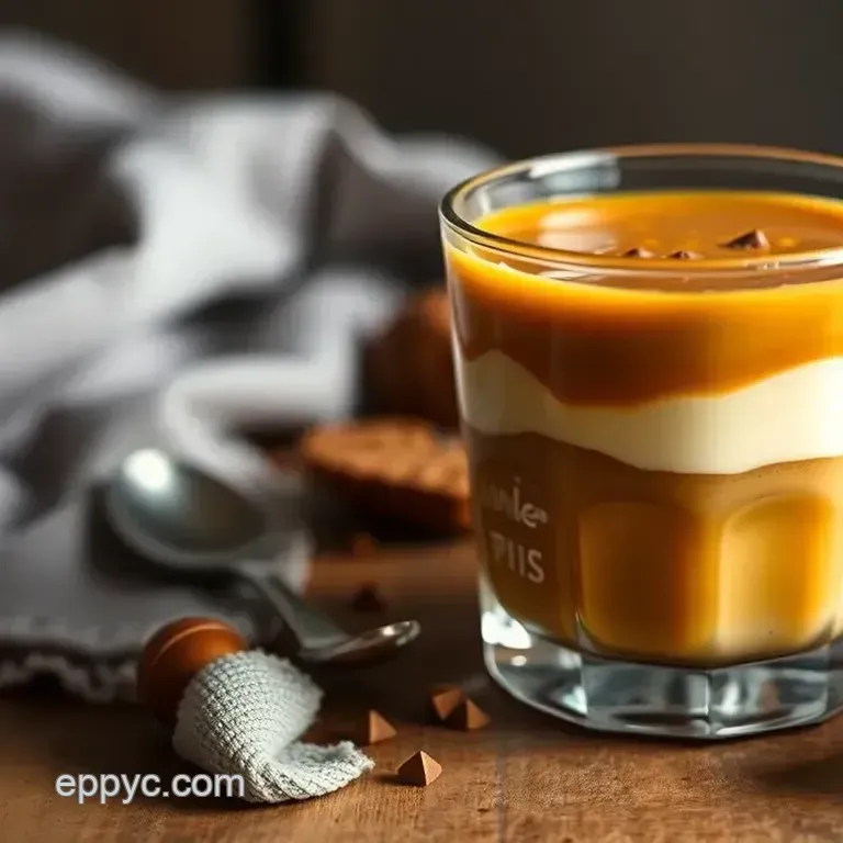 Layered Butterscotch Shot with Irish Cream