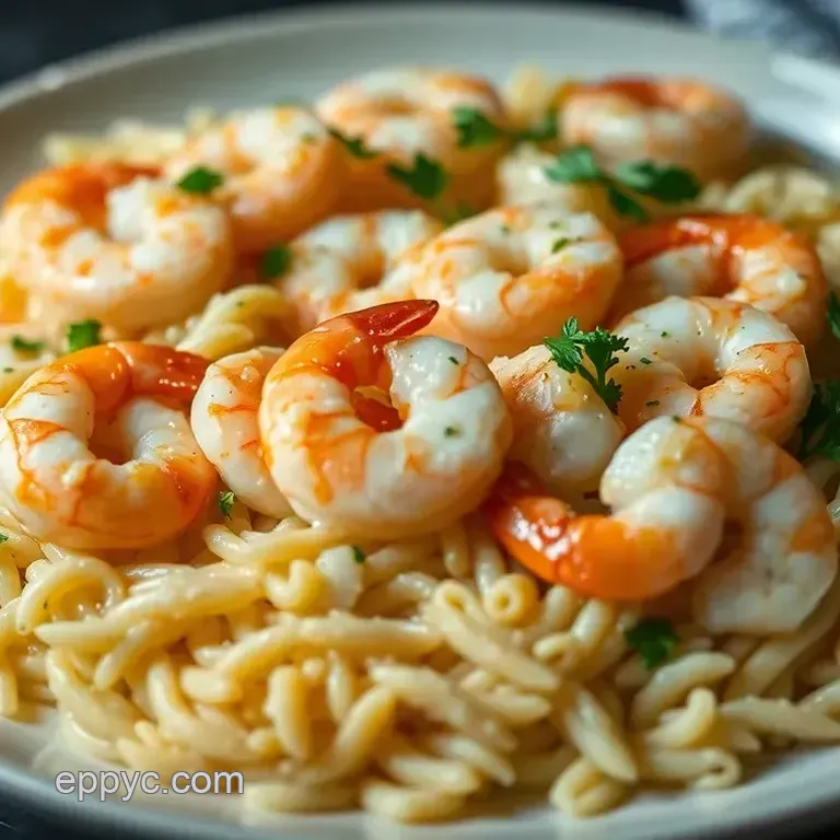 Lemon Garlic Shrimp with Orzo & Feta