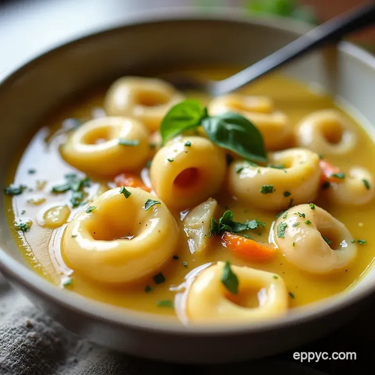 Lemony Herb Chicken and Tortellini Soup Recipe Easy Comfort