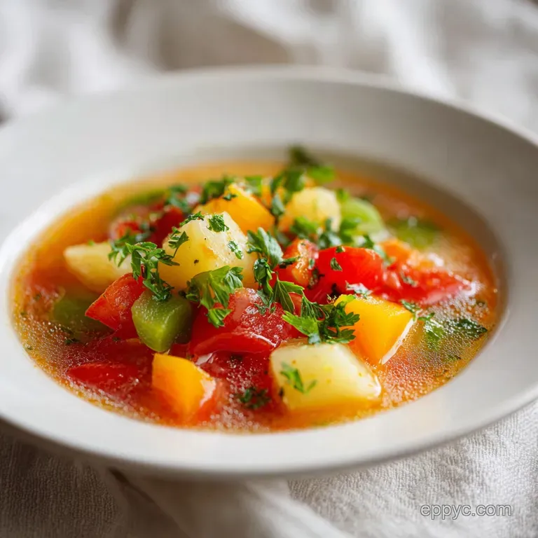Velvety Vegetable Soup With Red Lentils