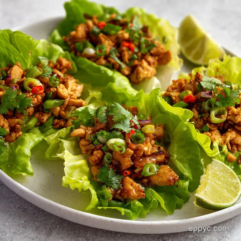 Lettuce Wraps Recipe: Savory Ginger Garlic Chicken