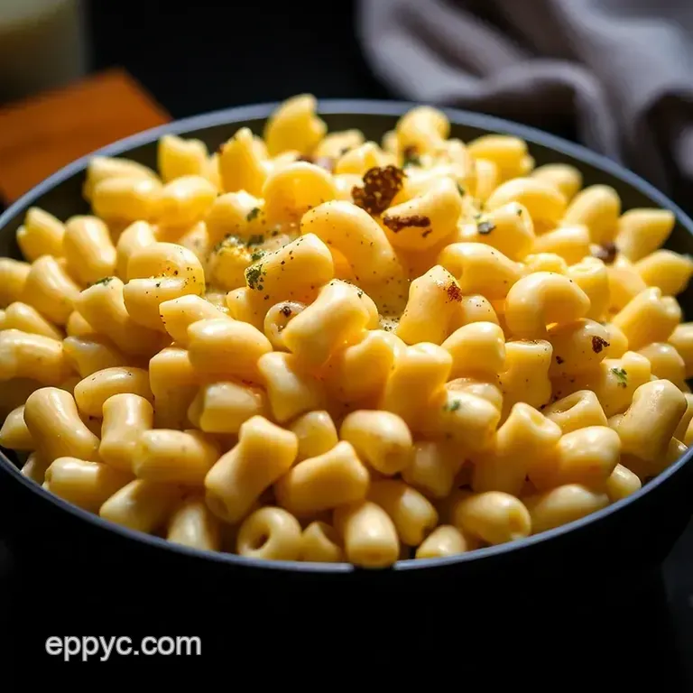 Luxurious Truffle Mac and Cheese presentation