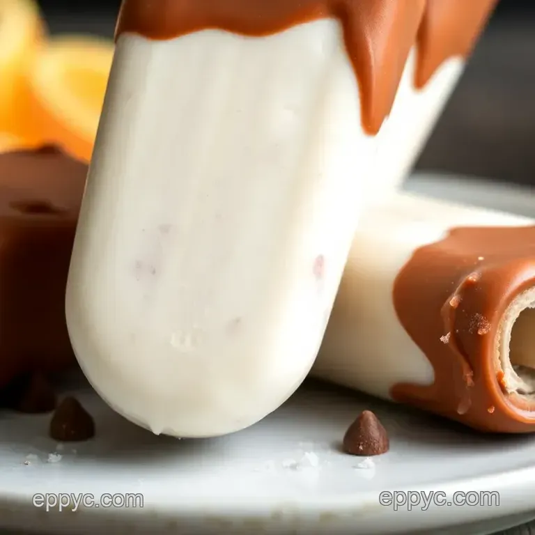 Decadent Chocolate Ice Cream Pops presentation