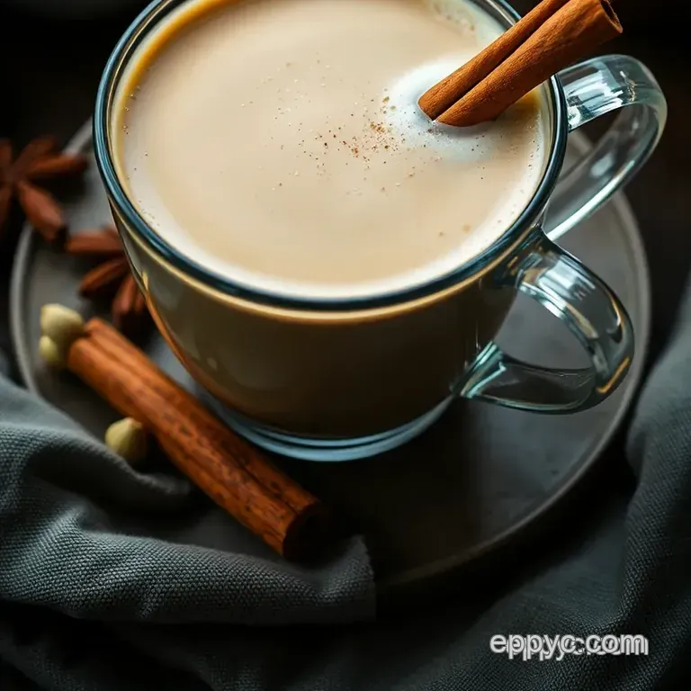 Masala Chai Tea Latte: Spiced Comfort in a Cup presentation