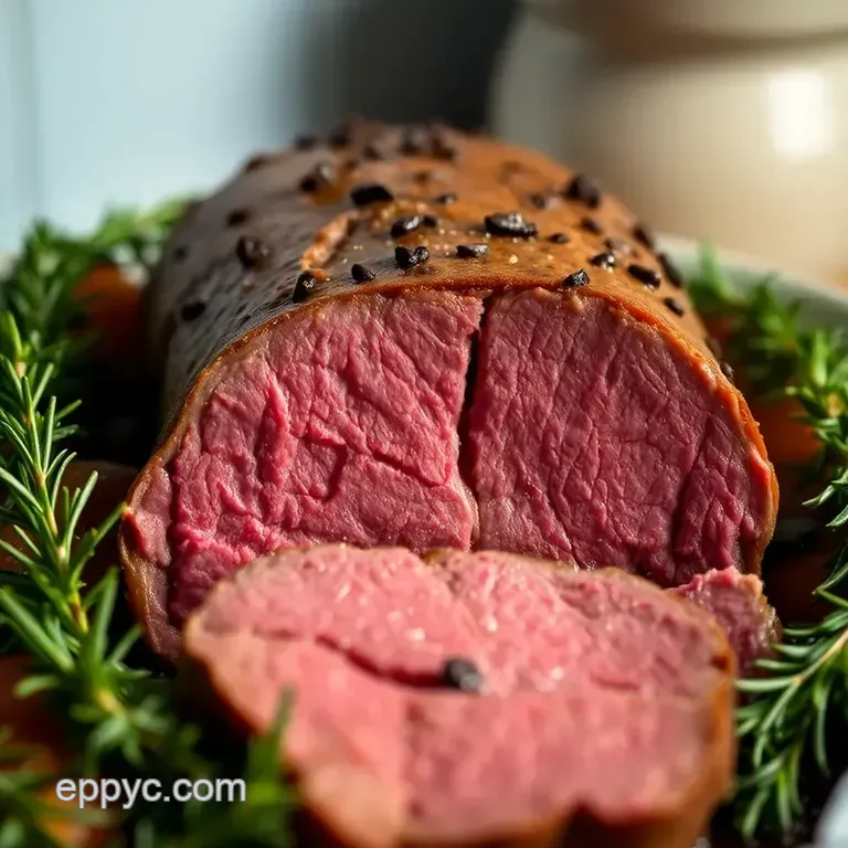 Mastering the Oven: Perfectly Baked Beef Tenderloin Roast presentation
