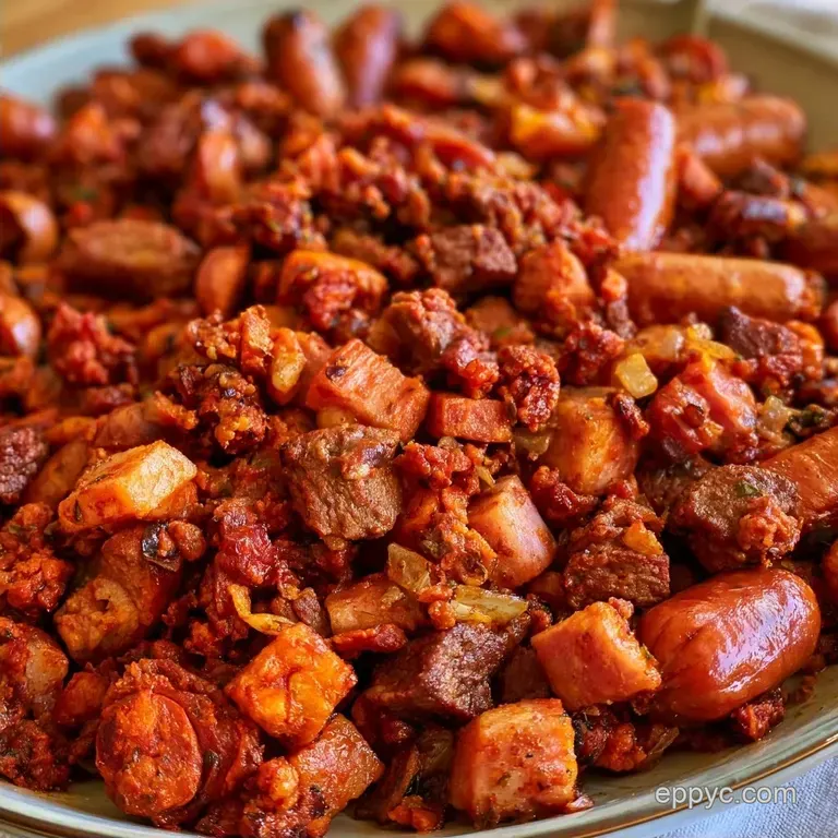 Meat Discada: Traditional Mexican Style