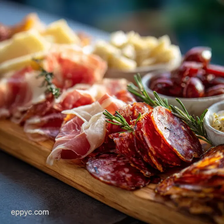 Meat Platter Idea for Your Next Party with Salami and Prosciutto