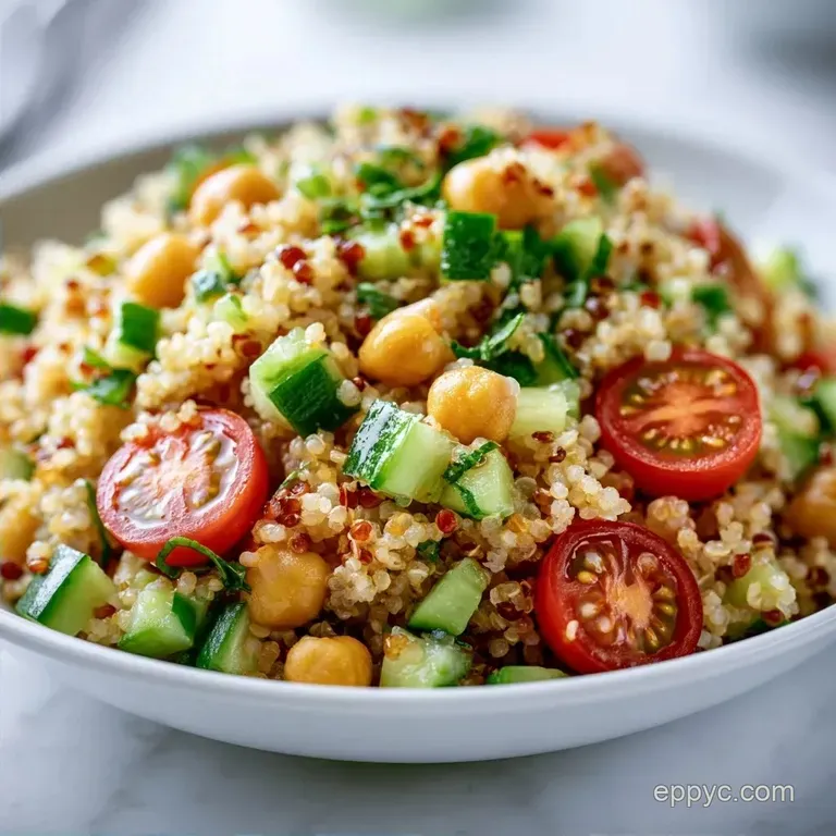 Mediterranean Quinoa Bowl with Chickpeas